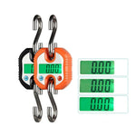 150kg Mini Portable Heavy Duty Electronic Digital Stainless Steel Hook Scale, Random Color Delivery, 150kg x 100g