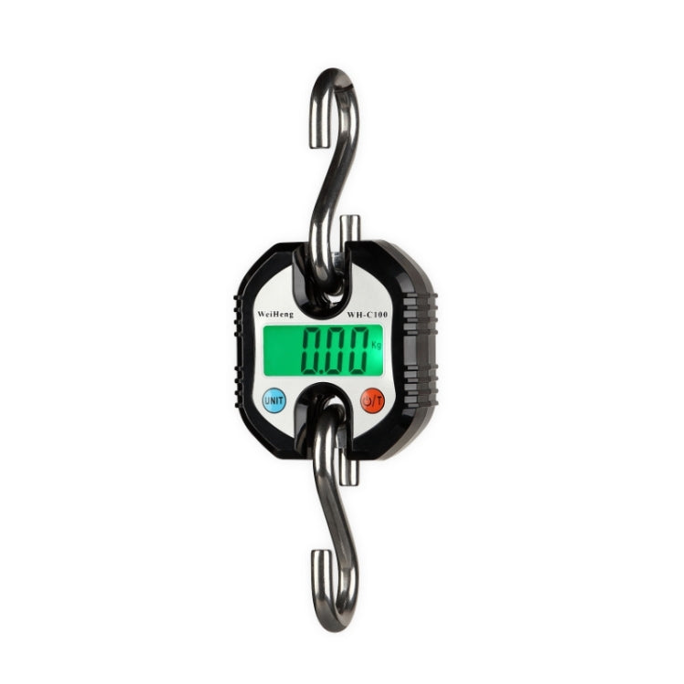 150kg Mini Portable Heavy Duty Electronic Digital Stainless Steel Hook Scale, Random Color Delivery, 150kg x 100g