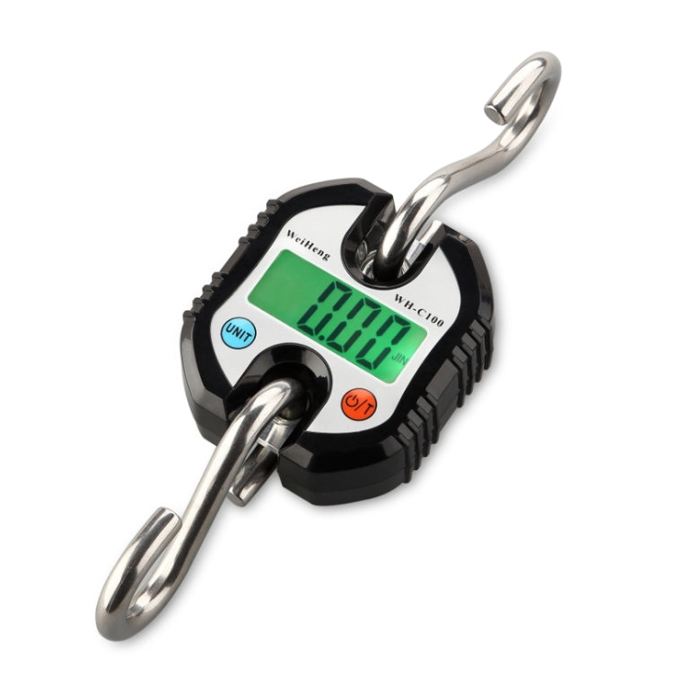 150kg Mini Portable Heavy Duty Electronic Digital Stainless Steel Hook Scale, Random Color Delivery, 150kg x 100g
