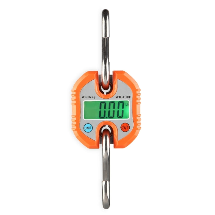 150kg Mini Portable Heavy Duty Electronic Digital Stainless Steel Hook Scale, Random Color Delivery, 150kg x 100g