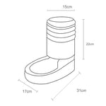 3.8L Grain Storage Bucket Cat Automatic Pet Feeder Water Dispenser, Drinking Fountain, Food Bowl