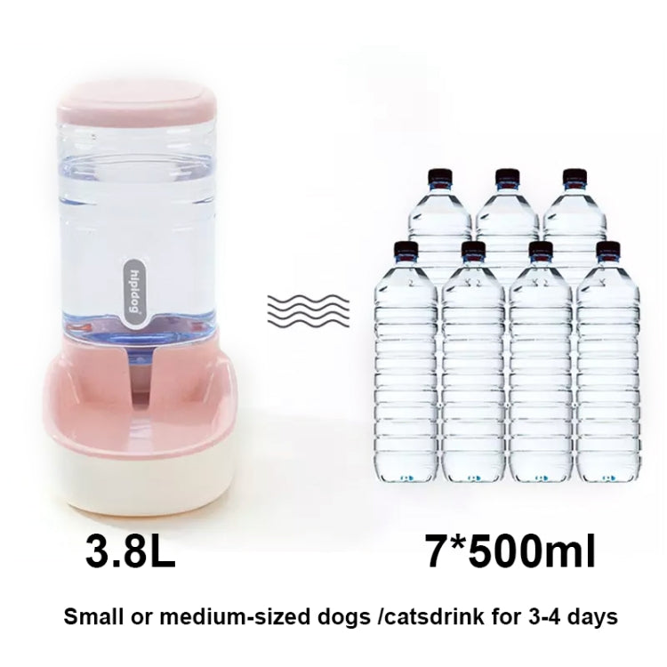 3.8L Grain Storage Bucket Cat Automatic Pet Feeder Water Dispenser, Drinking Fountain, Food Bowl