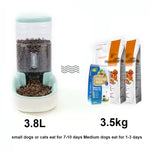 3.8L Grain Storage Bucket Cat Automatic Pet Feeder Water Dispenser, Drinking Fountain, Food Bowl