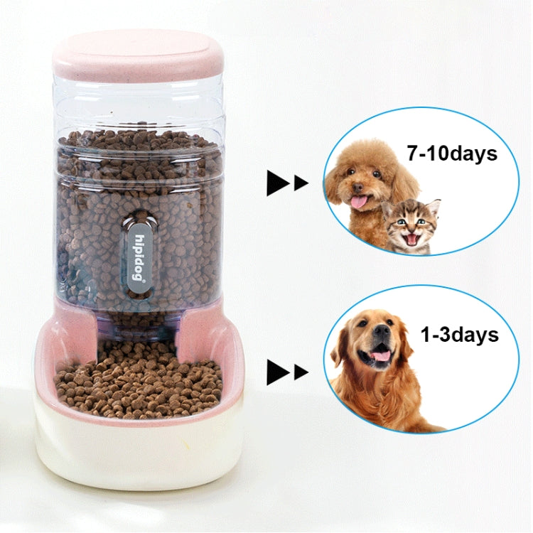 3.8L Grain Storage Bucket Cat Automatic Pet Feeder Water Dispenser, Drinking Fountain, Food Bowl