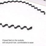 2pcs Unisex Simple Wavy Hair Head Hoop Band Sport Headband Hair accessories