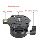 BENXIN DY-60N Universal Horizontal Adjustment Base Panoramic Pan-tilt SLR Camera Adjustment Table Hemispherical Base, DY-60N 1/4 inch