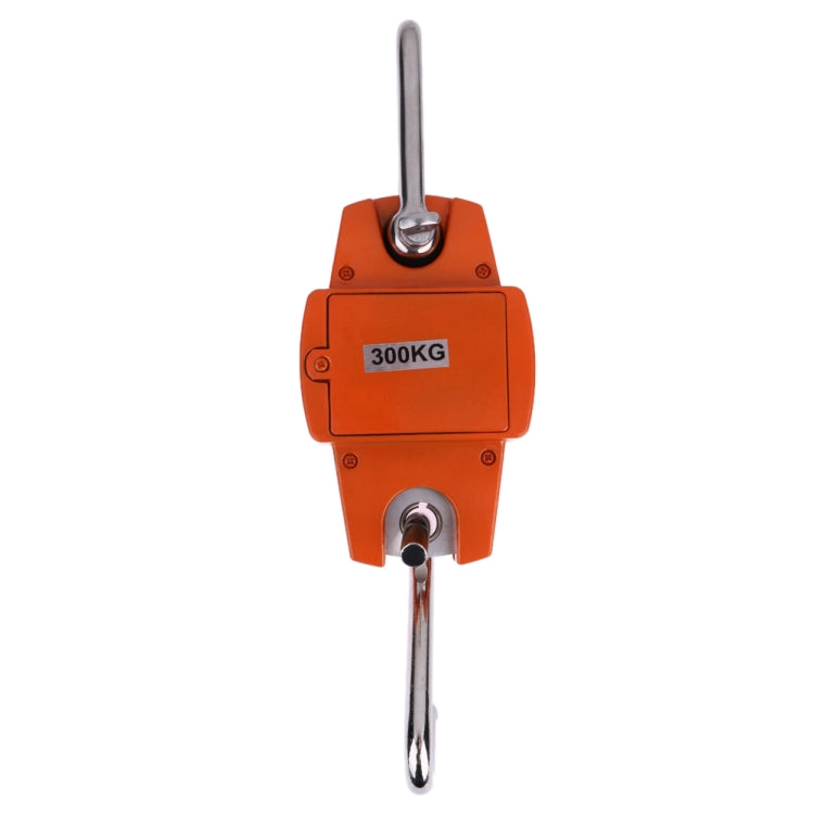 300kg x 100g Portable LCD Digital Stainless Steel Hook Mini Electronic Hook Scale, 300kg x 100g