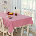 Cloth Cotton Dining Tablecloth Decoration Cloth, 70x70cm, 110x140cm, 90x90cm, 120x160cm, 120x120cm
