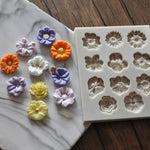 Fondant Cake Silicone Mold Chocolate Mold DIY Trumpet Flower Sun Flower Baking Decoration, Sun Flower Shape(Pink), Sun Flower Shape(Gray)