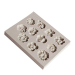Fondant Cake Silicone Mold Chocolate Mold DIY Trumpet Flower Sun Flower Baking Decoration, Sun Flower Shape(Pink), Sun Flower Shape(Gray)