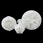 6 PCS Snowflake Spring Mould Fondant Cake Tool Biscuit Embossing Printing Mould DIY Baking Tools, Snowflake Shape