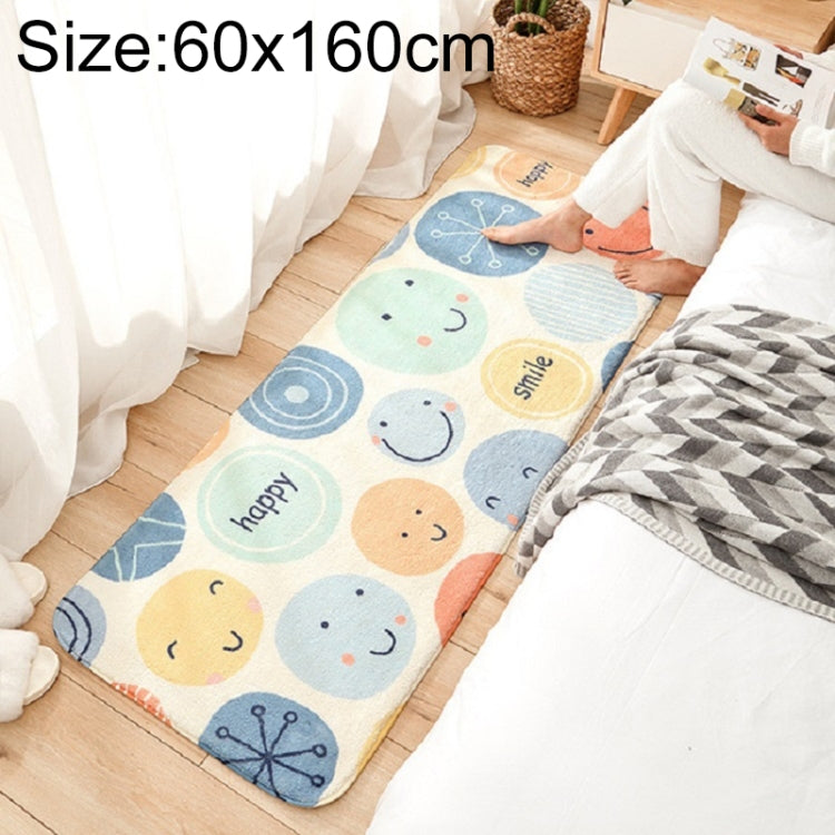 Cartoon Home Sofa Strip Rug Bedroom Bedside Lamb Cashmere Non-slip Mat, 40×120 cm, 60×160 cm, 60×180 cm