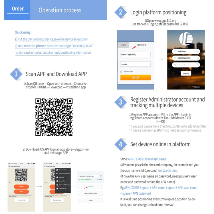 TK203 4G GPS / GPRS / GSM Personal / Goods /  Pet / Bag Locator Pet Collar Real-time Tracking Device, TK203