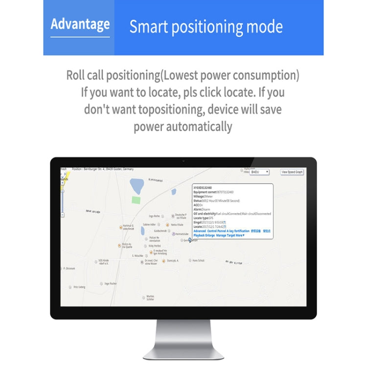 TK203 4G GPS / GPRS / GSM Personal / Goods /  Pet / Bag Locator Pet Collar Real-time Tracking Device, TK203