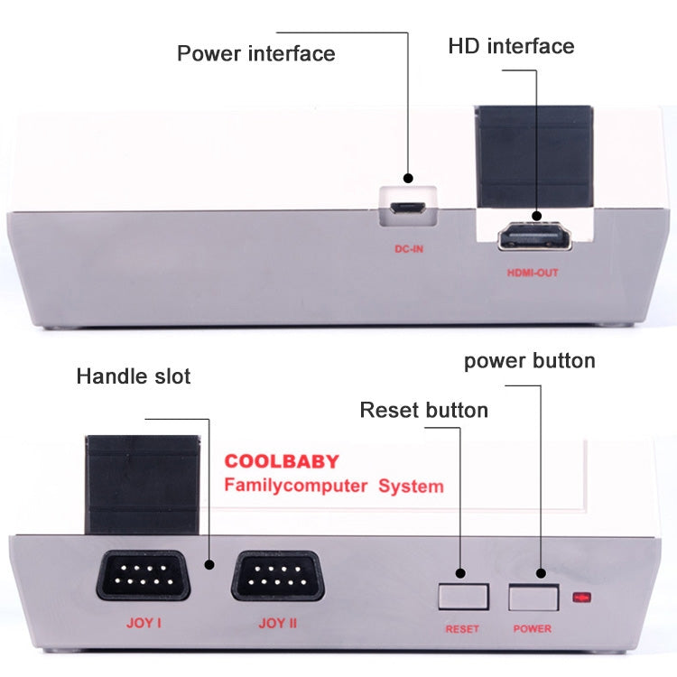 Retro Classic TV Mini HDMI HD Video Game Console, Built-in 600 Games, EU Plug, 600 Games(EU Plug), 600 Games(US Plug)