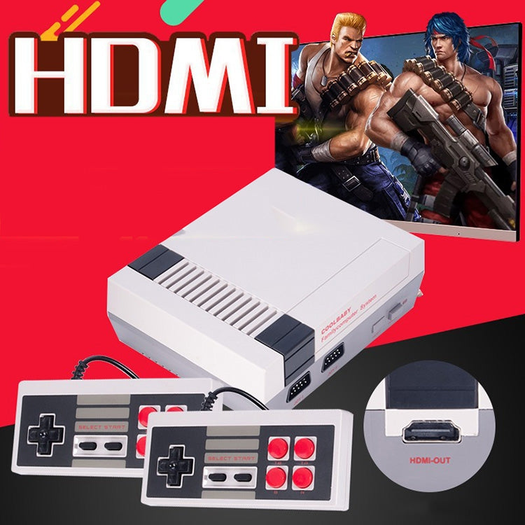 Retro Classic TV Mini HDMI HD Video Game Console, Built-in 600 Games, 600 Games(EU Plug), 600 Games(US Plug)