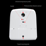 K9 Pro Handsfree Non-contact Body Light-sensitive Distance Sensor Thermometer + 1000ml Automatic Non-contact Liquid Soap Dispenser with Base Mount, K9 Pro