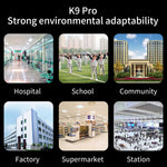 K9 Pro Handsfree Non-contact Body Light-sensitive Distance Sensor Thermometer + 1000ml Automatic Non-contact Liquid Soap Dispenser with Base Mount, K9 Pro