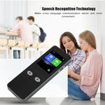 T9+ Portable WIFI Smart Voice Translator Smart Business Travel Real Time AI Translator Translation Machine 27 Languages Translator, T9+ Black