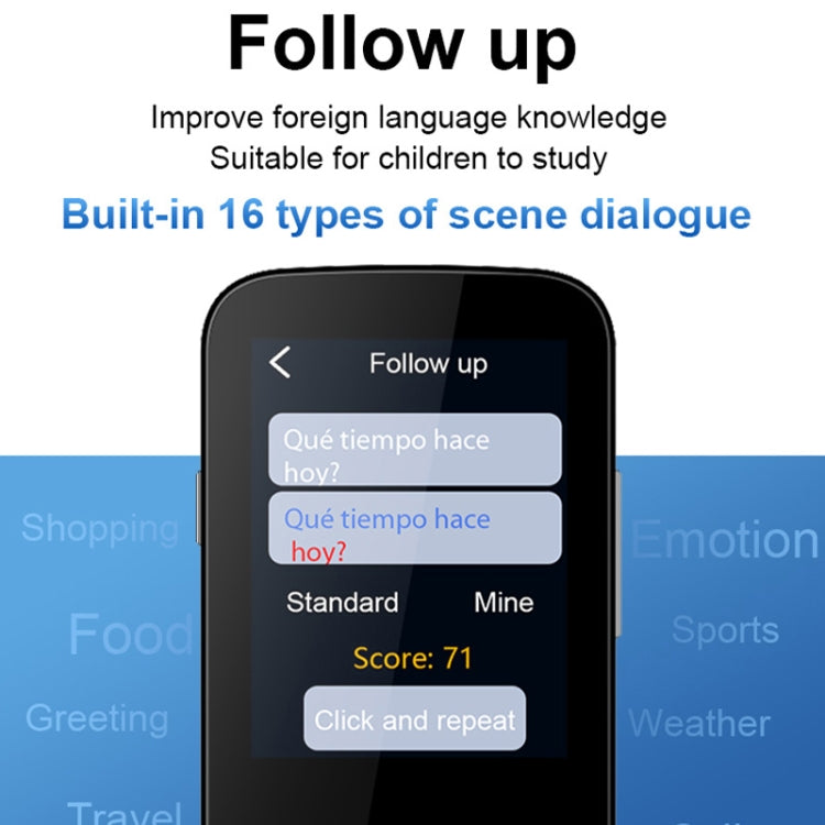 T10 Portable WIFI Smart Voice Translator Smart Business Travel Real Time AI Translator Translation Machine, T10 Black