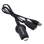 جهاز استقبال لاسلكي M2 Plus لعرض WiFi يدعم Airplay وMiracast وDLNA بدقة 1080P مع وصلة HDMI لتلفاز، متوافق مع iPhone وSamsung والهواتف الذكية الأخرى بنظام أندرويد، M2 Plus