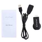 جهاز استقبال لاسلكي M2 Plus لعرض WiFi يدعم Airplay وMiracast وDLNA بدقة 1080P مع وصلة HDMI لتلفاز، متوافق مع iPhone وSamsung والهواتف الذكية الأخرى بنظام أندرويد، M2 Plus