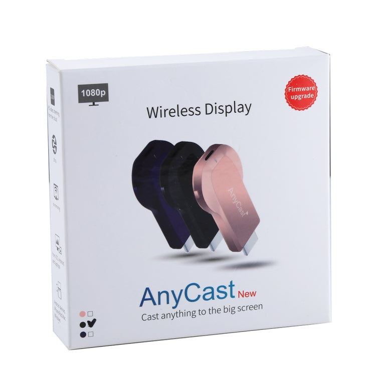 جهاز استقبال لاسلكي M2 Plus لعرض WiFi يدعم Airplay وMiracast وDLNA بدقة 1080P مع وصلة HDMI لتلفاز، متوافق مع iPhone وSamsung والهواتف الذكية الأخرى بنظام أندرويد، M2 Plus
