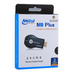 جهاز استقبال لاسلكي M9 Plus لعرض WiFi يدعم Airplay وMiracast وDLNA بدقة 1080P مع وصلة HDMI، M9 Plus