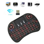 Support Language: Arabic i8 Air Mouse Wireless Backlight Keyboard with Touchpad for Android TV Box & Smart TV & PC Tablet & Xbox360 & PS3 & HTPC/IPTV, Arabic
