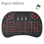 Support Language: Italy i8 Air Mouse Wireless Backlight Keyboard with Touchpad for Android TV Box & Smart TV & PC Tablet & Xbox360 & PS3 & HTPC/IPTV, Italy