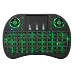 Support Language: English i8 Air Mouse Wireless Backlight Keyboard with Touchpad for Android TV Box & Smart TV & PC Tablet & Xbox360 & PS3 & HTPC/IPTV, English