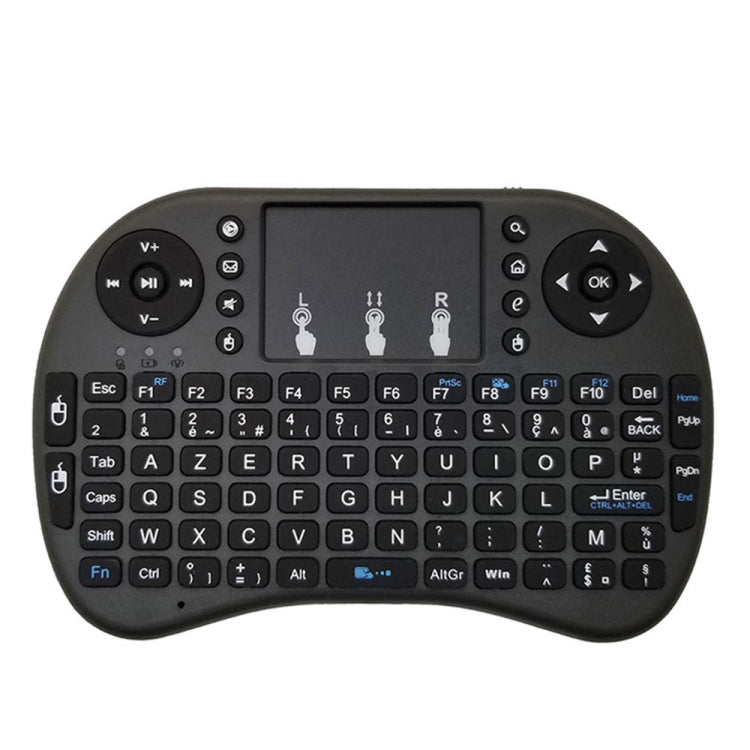 Support Language: French i8 Air Mouse Wireless Keyboard with Touchpad for Android TV Box & Smart TV & PC Tablet & Xbox360 & PS3 & HTPC/IPTV, French