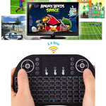 Support Language: Spanish i8 Air Mouse Wireless Keyboard with Touchpad for Android TV Box & Smart TV & PC Tablet & Xbox360 & PS3 & HTPC/IPTV, Spanish