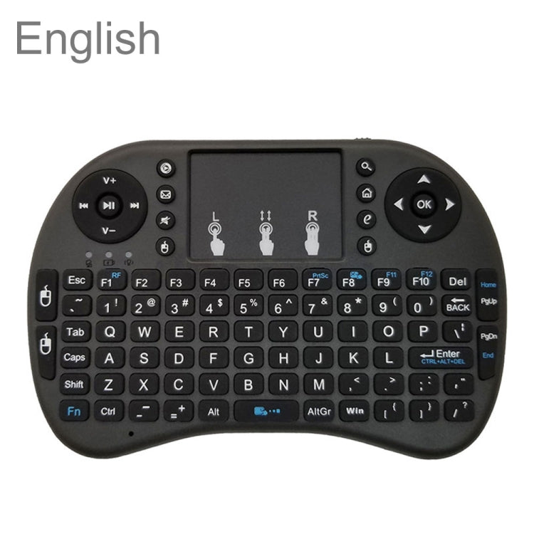 Support Language: English i8 Air Mouse Wireless Keyboard with Touchpad for Android TV Box & Smart TV & PC Tablet & Xbox360 & PS3 & HTPC/IPTV, English