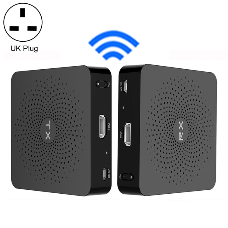 مجموعة نقل لاسلكي Measy W2H بتردد 60 جيجاهرتز بدقة 4K Ultra HD، مسافة الإرسال: 30 م، قابس المملكة المتحدة، 4K