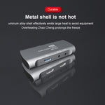 صندوق التقاط فيديو وصوت USB 2.0 من نوع Z27 مع مدخل HDM أنثى وميكروفون إلى HDM أنثى، Z27