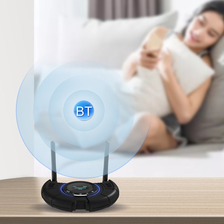 TX800 محول صوت بلوتوث 5.0 ألياف بصرية مستقبل ومرسل مع هوائيات مزدوجة وشاشة OLED