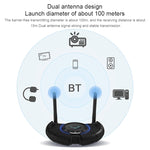 TX800 محول صوت بلوتوث 5.0 ألياف بصرية مستقبل ومرسل مع هوائيات مزدوجة وشاشة OLED