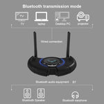 TX800 محول صوت بلوتوث 5.0 ألياف بصرية مستقبل ومرسل مع هوائيات مزدوجة وشاشة OLED
