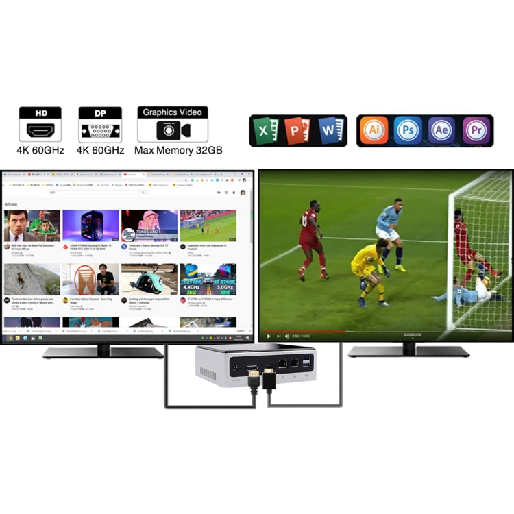 HYSTOU M3 Windows / Linux System Mini PC, Intel Core i7-10610U 4 Core 8 Threads up to 4.9GHz, Support M.2, 32GB RAM DDR4 + 1TB SSD, 32GB RAM 1TB SSD