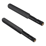2 × 6dBi 2.4GHz 5GHz هوائي واي فاي ثنائي النطاق RP-SMA ذكر + 2 × 35 سم كابل RP-SMA IPEX MHF4 للبطاقة اللاسلكية M.2 NGFF، هوائي 6dBi + كابل RP-SMA