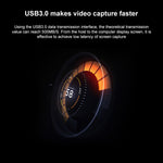 Z28 صندوق التقاط فيديو وصوت HDMI أنثى + ميكروفون + خط إدخال إلى HDMI أنثى USB 3.0، Z28