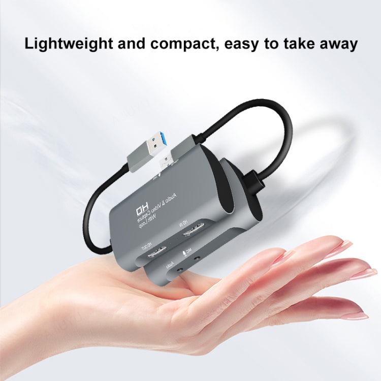 Z30 صندوق التقاط فيديو وصوت HDMI أنثى + ميكروفون إلى HDMI أنثى + صوت + USB 2.0، Z30