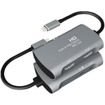 Z30A صندوق التقاط فيديو وصوت HDMI أنثى + ميكروفون إلى HDMI أنثى + صوت + USB-C / نوع-C، Z30A