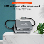 Z30A صندوق التقاط فيديو وصوت HDMI أنثى + ميكروفون إلى HDMI أنثى + صوت + USB-C / نوع-C، Z30A
