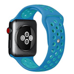 For Apple Watch Series 10 42mm / 9&8&7 41mm / SE 3&SE 2&6&SE&5&4 40mm / 3&2&1 38mm Fashionable Classical Silicone Sport Watch Band(Grey White), WA1230A, WA1230B, WA1230BG, WA1230BH, WA1230BL, WA1230BM, WA1230BR, WA1230BY, WA1230C, WA1230D, WA1230DW    ...