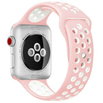 For Apple Watch Series 10 42mm / 9&8&7 41mm / SE 3&SE 2&6&SE&5&4 40mm / 3&2&1 38mm Fashionable Classical Silicone Sport Watch Band(Grey White), WA1230A, WA1230B, WA1230BG, WA1230BH, WA1230BL, WA1230BM, WA1230BR, WA1230BY, WA1230C, WA1230D, WA1230DW    ...