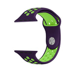 For Apple Watch Series 10 42mm / 9&8&7 41mm / SE 3&SE 2&6&SE&5&4 40mm / 3&2&1 38mm Fashionable Classical Silicone Sport Watch Band(Grey White), WA1230A, WA1230B, WA1230BG, WA1230BH, WA1230BL, WA1230BM, WA1230BR, WA1230BY, WA1230C, WA1230D, WA1230DW    ...