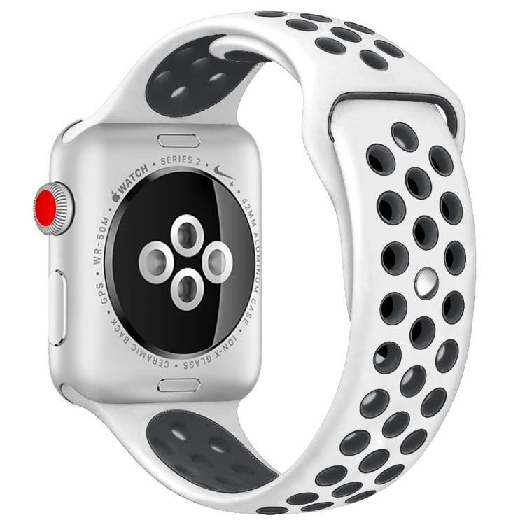 For Apple Watch Ultra 49mm&Watch Ultra 2 49mm / Series 10 46mm / 9&8&7 45mm / SE 3&SE 2&6&SE&5&4 44mm / 3&2&1 42mm Fashionable Classical Silicone Sport Watch Band(Grey Yellow), WA1231A, WA1231B, WA1231BG, WA1231BH, WA1231BL, WA1231BM, WA1231BR, WA1231B...