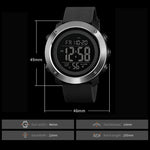 SKMEI 1426 Multifunctional Outdoor Fashion Noctilucent Waterproof Black Machine Rubber Ring Digital Watch, Black Machine Rubber Ring, 1426 Black Machine Rubber Ring